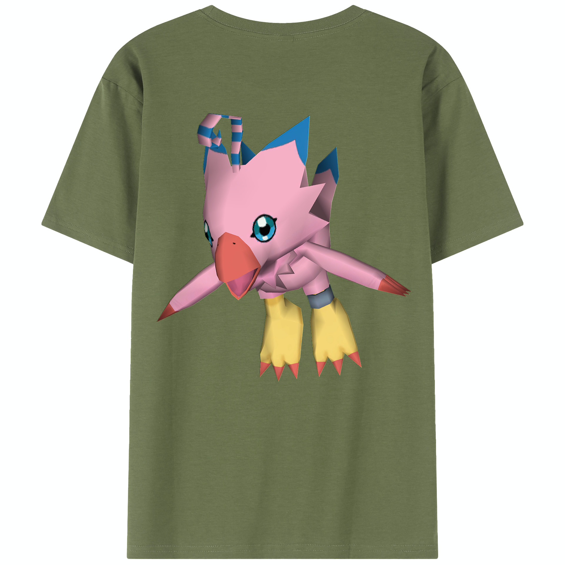 （画像用） Digimon デジタルモンスター/デジモン 綿100％半袖Tシャツ（背面プリント）